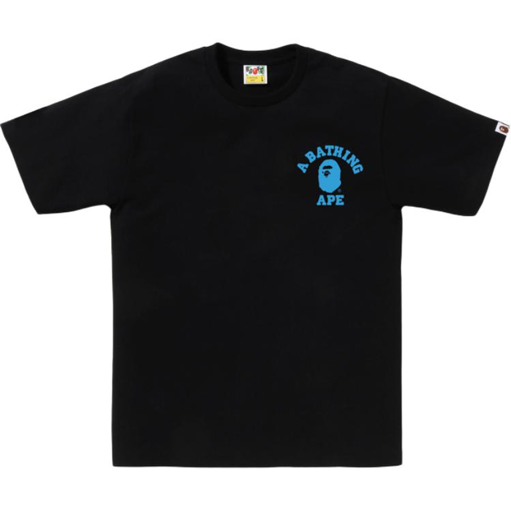 A Bathing Ape Abc Camo College Ats Tee черный синий