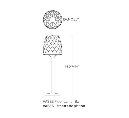 VASES Лампа 68см   (ГРИБ)