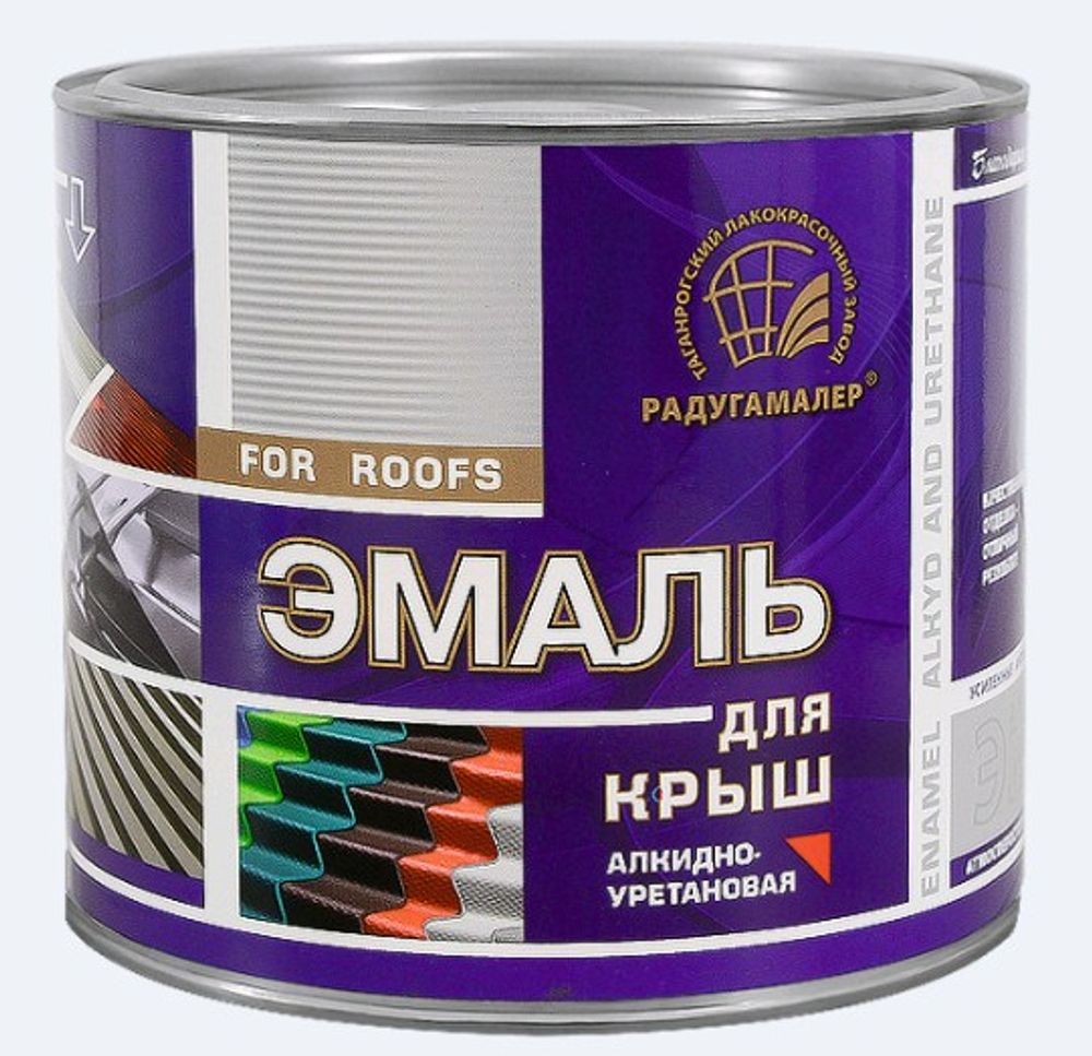 Эмаль для крыш РАДУГА зеленая 2,7кг Эмаль для крыш РАДУГА зеленая 2,7кг