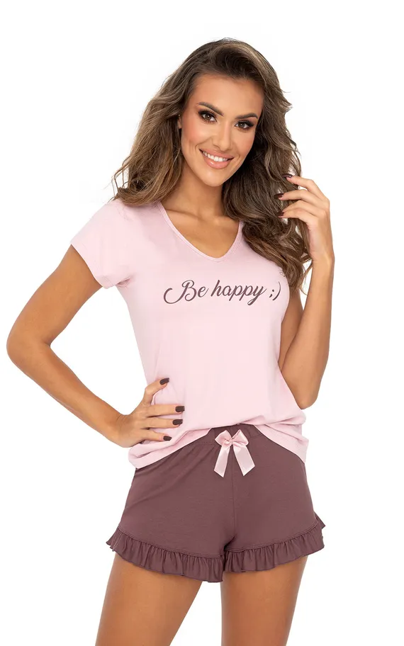 Be Happy 1/2 pyjamas Powder Pink