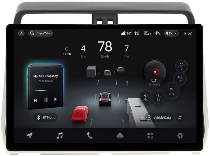 Магнитола для Toyota Land Cruiser Prado 150 2017-2023 - Teyes CC4-PRO монитор 13" 2K QLED на Android 13, Быстрейшая, Snapdragon 778G, ИИ, CarPlay, DSP, 4G SIM-слот