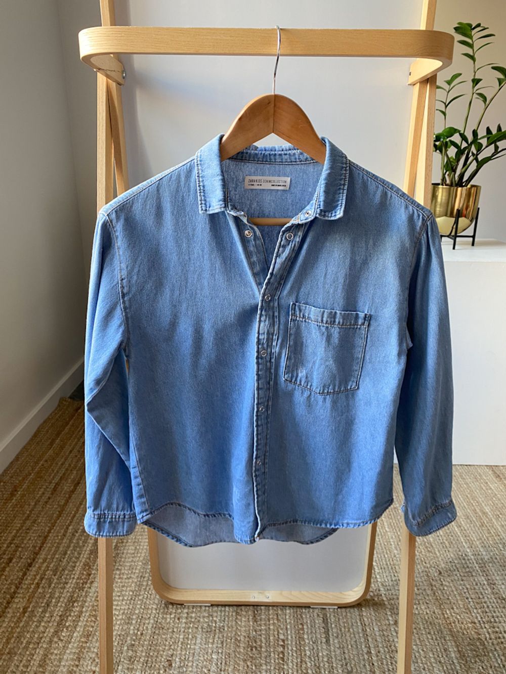 Джинсовая рубашка Zara, 140