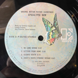 Винтажная виниловая пластинка LP Апокалипсис Сегодня Carmine Coppola and Francis Coppola Apocalypse Now (Япония 1979) (No Obi)