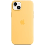 Силиконовый чехол с поддержкой MagSafe Apple Silicone Case для iPhone 14 Plus, Sunglow (Бледно-желтый)