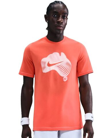 Мужская теннисная футболка Nike Court Dri-FIT - turf orange/sail