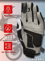 Перчатки ACERBIS MX-X-H HOMOL. BLACK/WHITE L