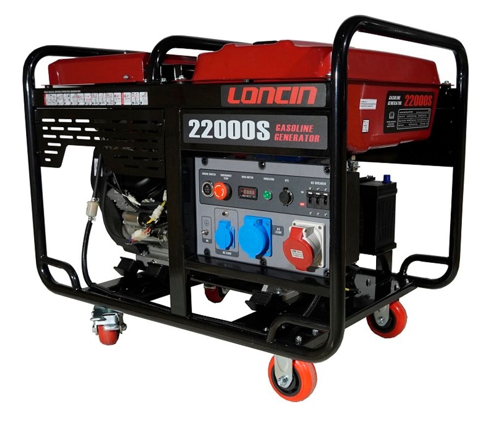 Генератор бензиновый Loncin LC22000S - [15 кВт / 380V] трехфазный