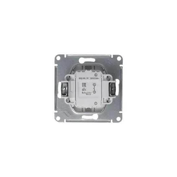 Выключатель одноклавишный Systeme Electric Glossa Платина GSL001211