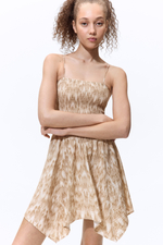 Платье со сборками и бретелями - H&M