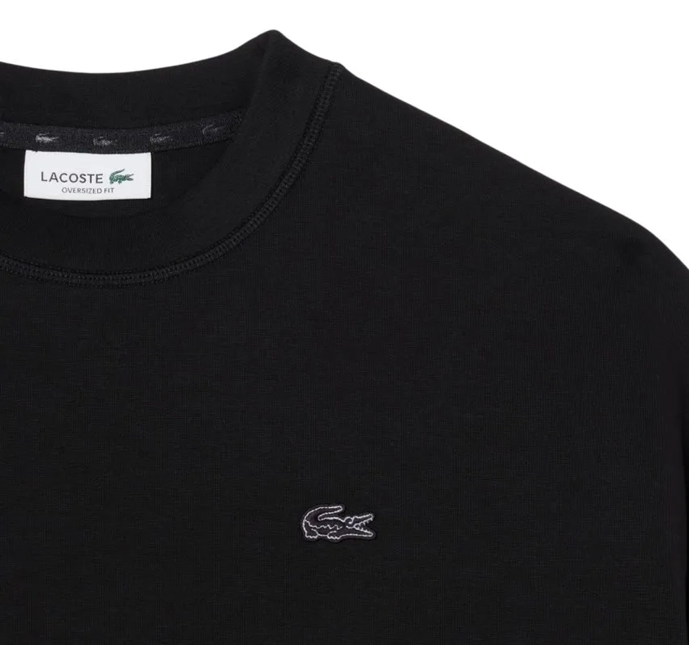 Женская теннисная куртка Lacoste Oversized Double Face Jersey - black