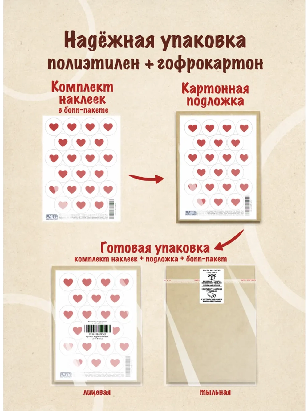 Наклейки Спасибо за покупку, для упаковки товаров, 84 шт