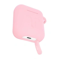 Чехол для Airpods 1/2 Gurdini прорезиненный soft touch Розовый