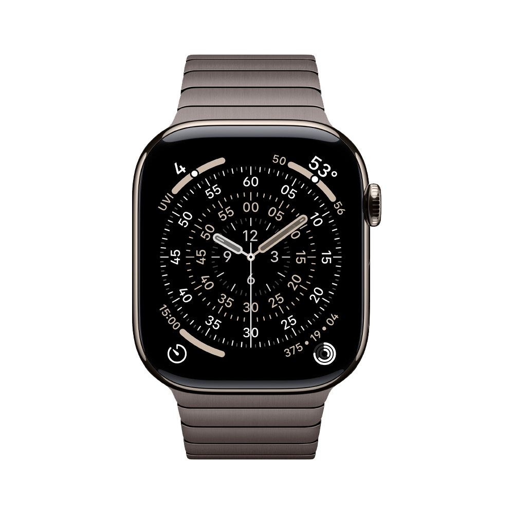 Умные часы Apple Watch Series 11 GPS + Cellular, 46mm, Natural Titanium Case with Slate Link Bracelet