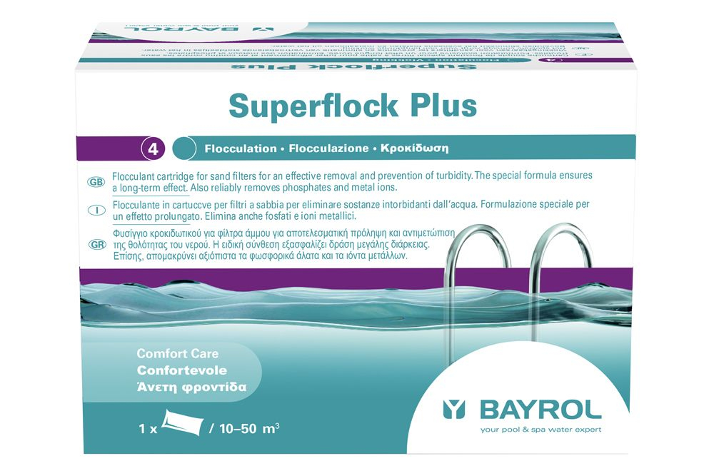 Суперфлок Плюс 1 кг, коагулянт для бассейна, Bayrol (SuperFlock Plus)