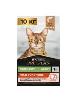 Корм Sterilised VITAL FUNCTIONS для кошек с лососем 10 кг
