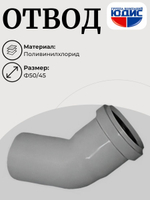 ПВХ Отвод Ф50х45*