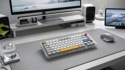 NuPhy Kick75 Low на современном рабочем столе
