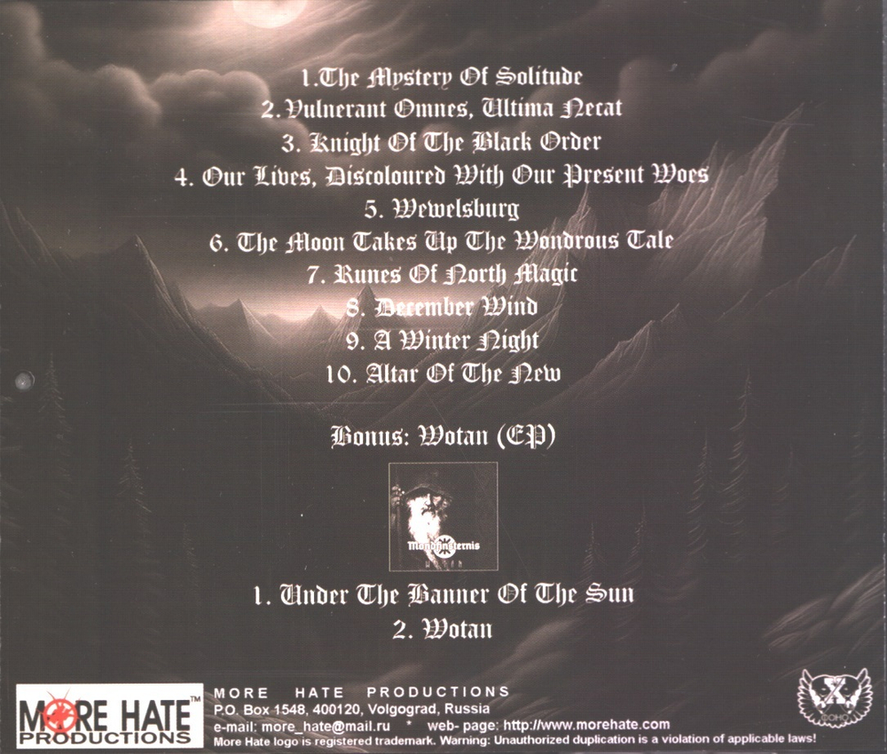 Mondfinisternis / The Mystery of Solitude (CD)