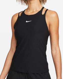 Женский топ теннисный Nike Court Dri-Fit Advantage Tank W - черный