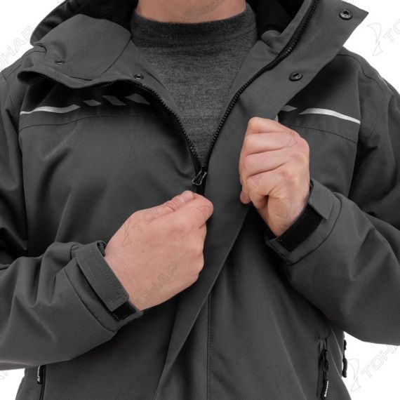 Костюм мембранный BERG графит 10/10К р.XL (T-KSB-XL-52/176-GR) Helios