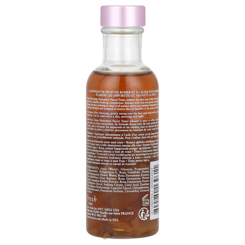 Fresh, Rose, тоник для лица для глубокого увлажнения, 100 мл (3,3 жидк. унц.)