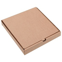 Коробка для пиццы 250х250х40 м., (50 шт.), Бурая, Микрогофракартон