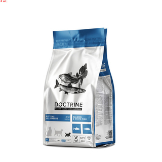 DOCTRINE Сухой корм для котят всех пород с лососем и белой рыбой 0,8 кг