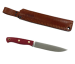 Нож Slender M, N690, микарта красная, насечка, 212.0957