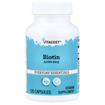 Vitacost, Biotin, 5,000 mcg, 120 Capsules