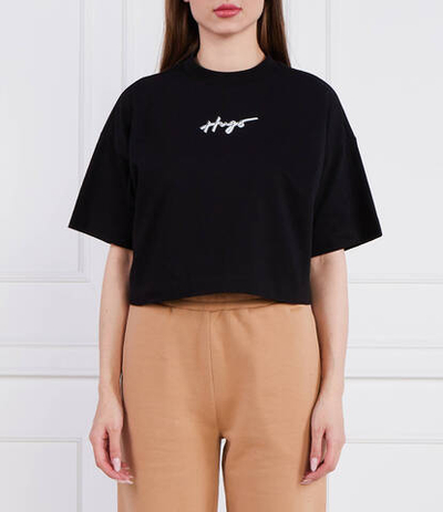 Футболка Cropped Tee_3 HUGO - черный(50486328)