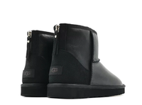 Mens Mini Zip Metallic Black