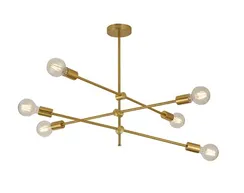 Люстра потолочная Sfera Sveta 74703/6 COPPER, 6×40 Вт, латунная