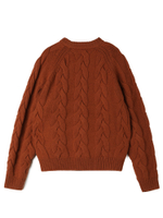 Женский Свитер Cable Knit Mock Neck