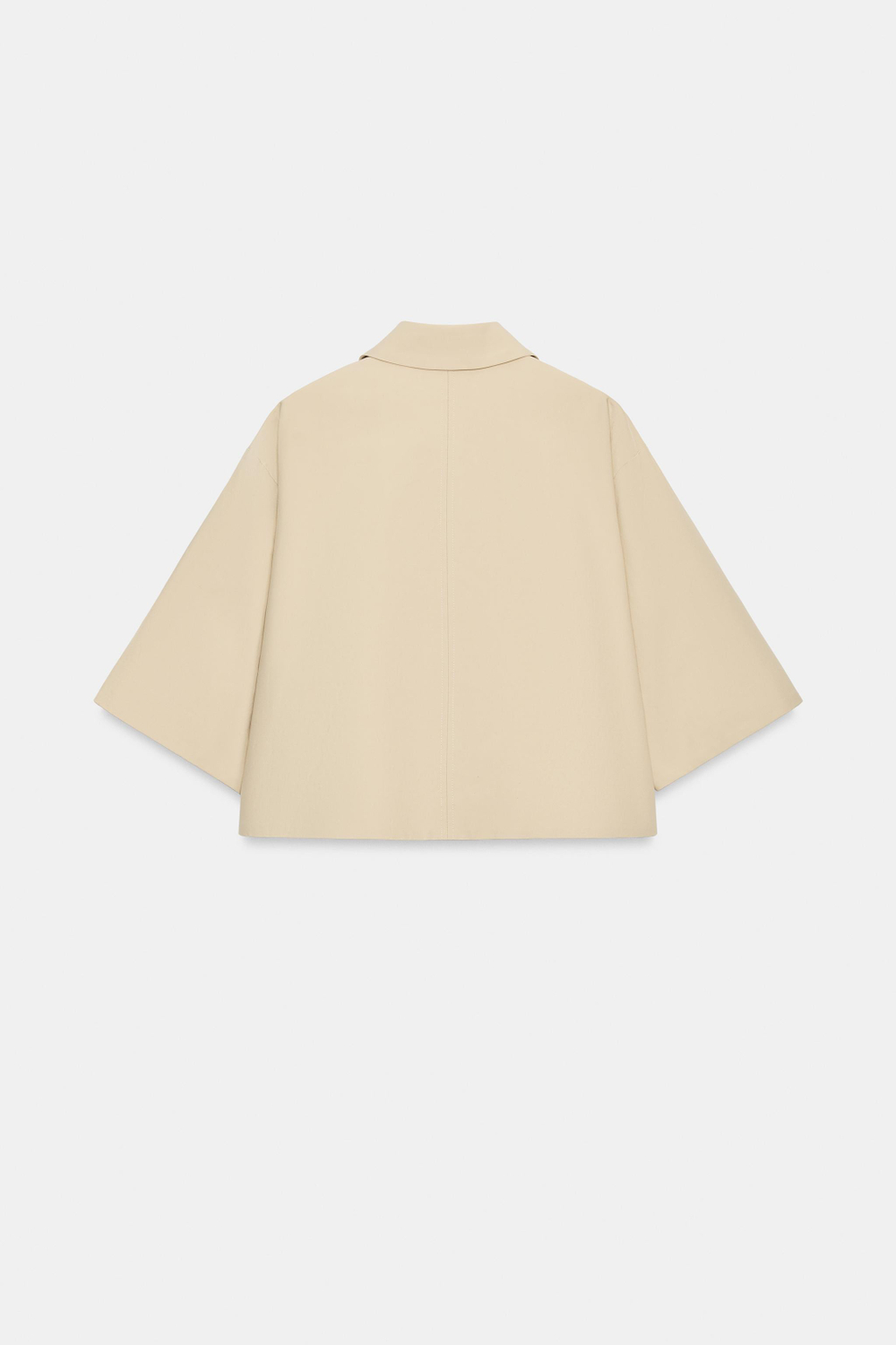 ZARA КОРОТКАЯ КУРТКА — ZW COLLECTION, БЕЖЕВЫЙ