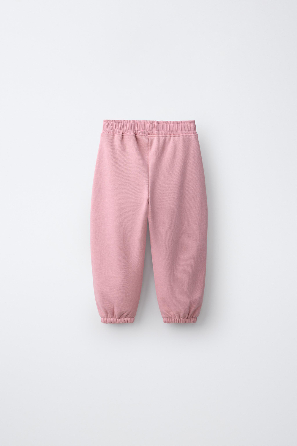 ZARA ОДНОТОННЫЕ БРЮКИ-ДЖОГГЕРЫ, ПАСТЕЛЬНО-РОЗОВЫЙ