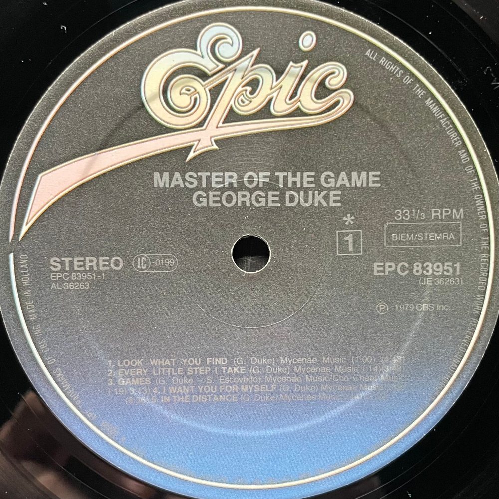 George Duke ‎– Master Of The Game (Голландия 1979г.)