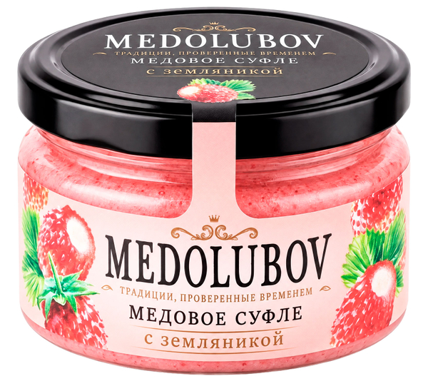 Медовое суфле с земляникой Медолюбов