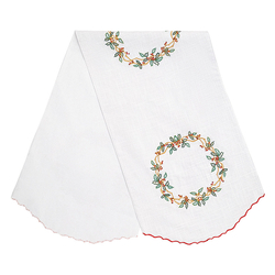 Дорожка на стол 45х150см Tkano Festive wreath New Year Essential