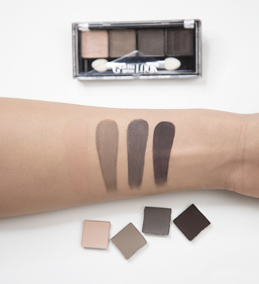 LuxVisage Тени для век Glam Look 4-х цветные тон 5 Дымчатая