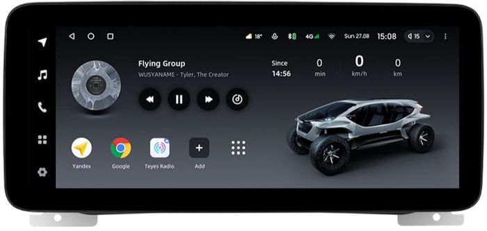 Магнитола для Range Rover Evoque 1 2011-2018 (ШГУ 5") - Teyes LUX ONE ROUND монитор 12.3" 2K QLED на Android 10, Быстрая, CarPlay, 4G SIM-слот
