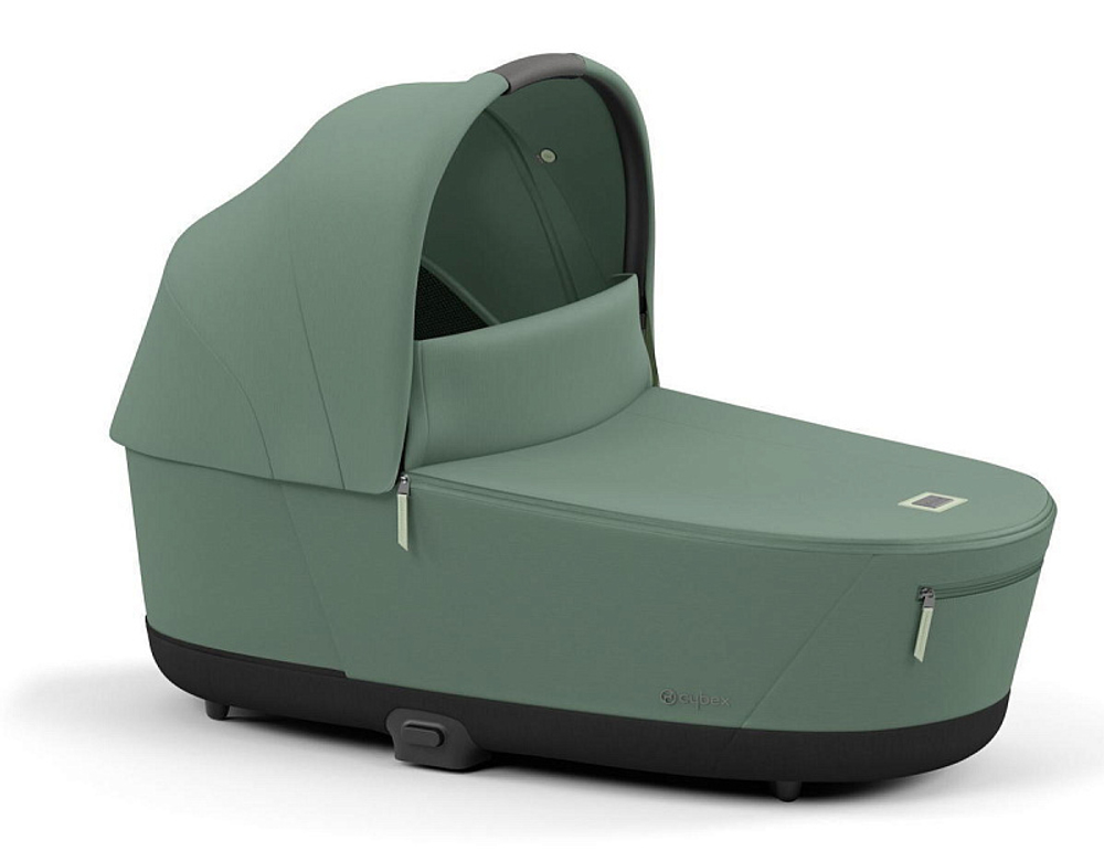 Коляска 3 в 1 Cybex Priam IV Chrome Brown complete и автокресло Cloud T i-Size Peach Pink Plus Leaf Green