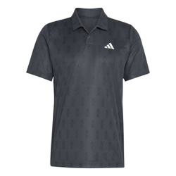 Мужское теннисное поло Adidas Club Climacool Graphic — carbon/black