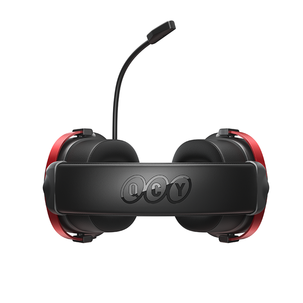 Проводные наушники полноразмерные игровые QCY Heroad VN200 PRO (черно-красные)