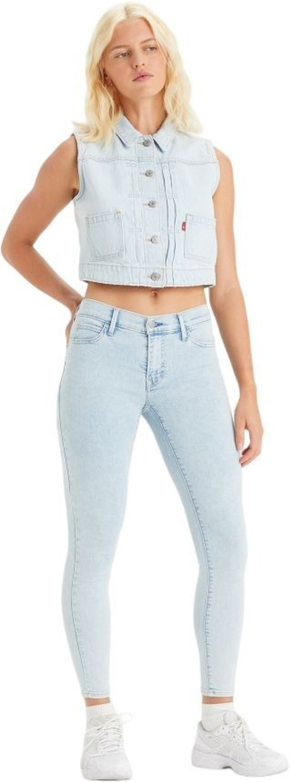 Джинсы женские LEVI'S 710 SUPER SKINNY LIGHT INDIGO - FLAT FINISH