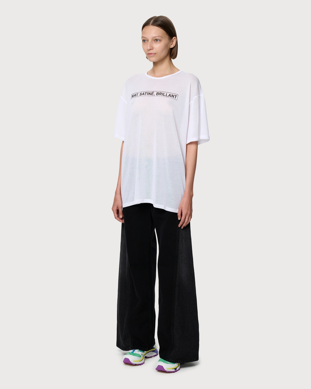 MM6 MAISON MARGIELA ФУТБОЛКА ЖЕНСКАЯ БЕЛАЯ С ПРИНТОМ