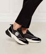 Кожаные кроссовки good luck trainer TORY BURCH - черный(161550)