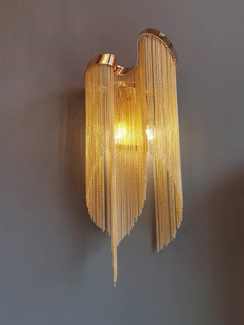 Wall design lamp Stream by Terzani (Gold)