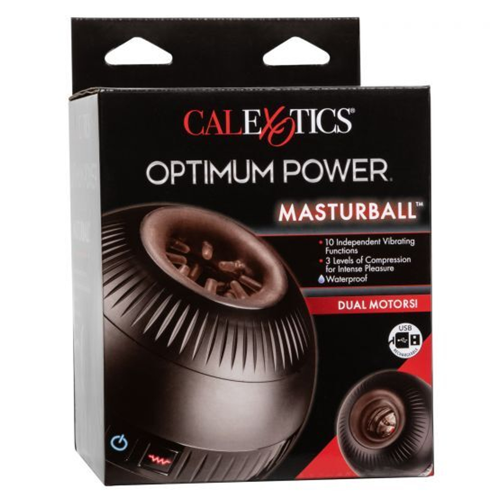 Двусторонний мастурбатор Optimum Power Masturball (Цвет: черный)