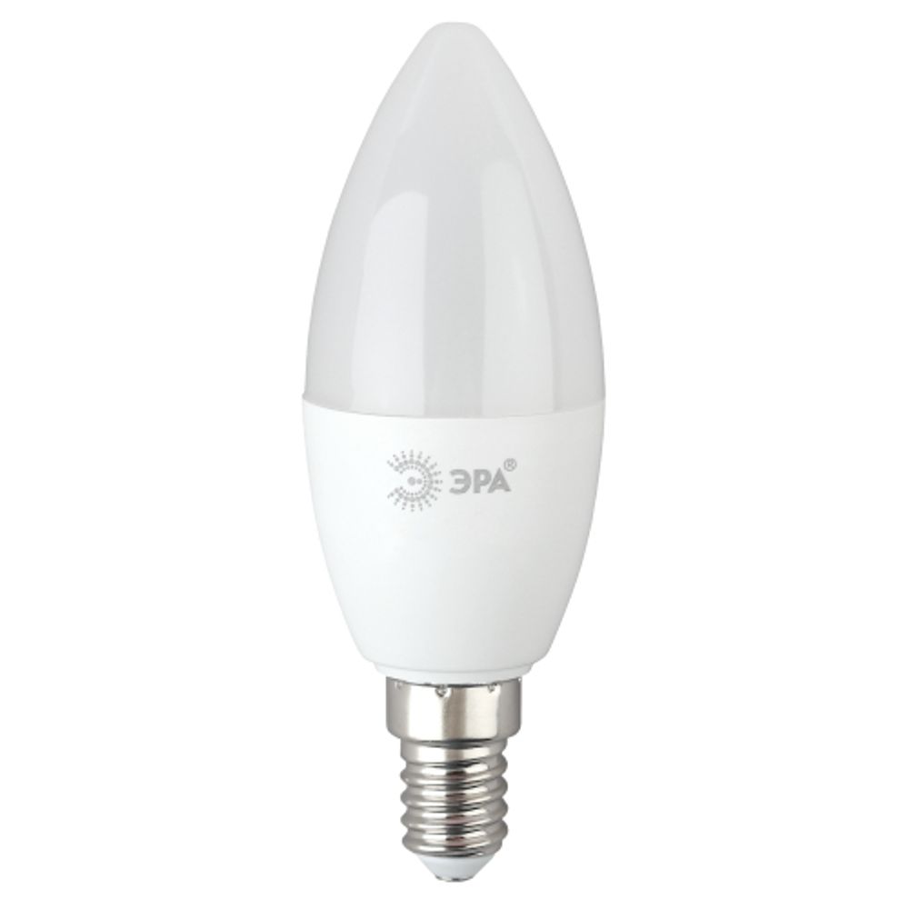 Лампа светодиодная ЭРА RED LINE LED B35-10W-865-E14 R 10Вт свеча холодный дневной свет Е14 | Лампы cветодиодные Свеча (B/C)