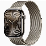 Умные часы Apple Watch S10 46 мм Cell, Natural Titanium, Natural Milanese Loop - M/L